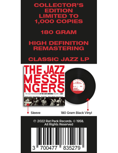 The Jazz Messengers - Live at the Cafe Bohemia Volume 1 (Vinyle)