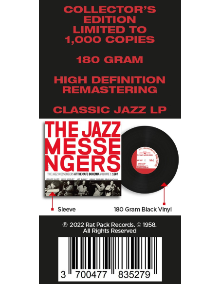 The Jazz Messengers - Live at the Cafe Bohemia Volume 1 (Vinyle)