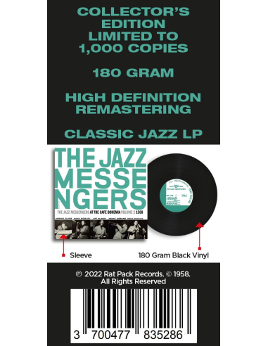 The Jazz Messengers - Live at the Cafe Bohemia Volume 2 (Vinyle)