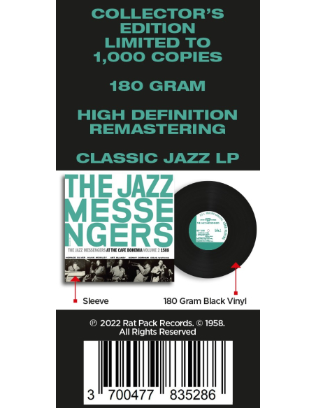 The Jazz Messengers - Live at the Cafe Bohemia Volume 2 (Vinyle)