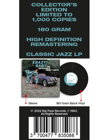 Jimmy Smith - Crazy! Baby (Vinyle)