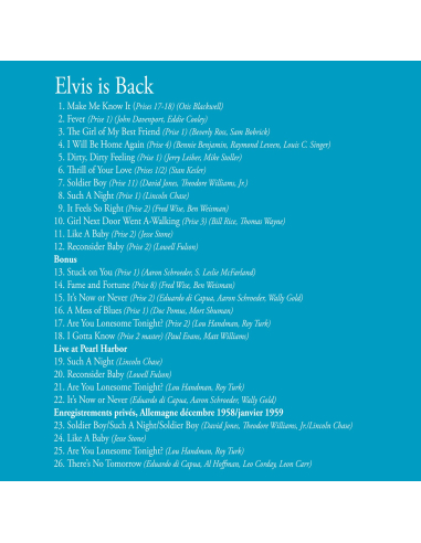 Elvis Presley - Le Retour D'Elvis/His Hand In Mine (CD Mini LP)