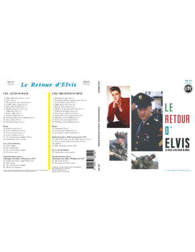 Elvis Presley - Le Retour D'Elvis/His Hand In Mine (CD Mini LP)