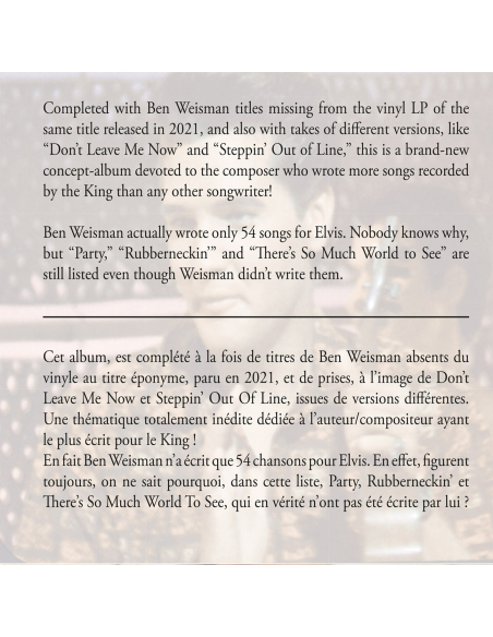 Elvis Presley - Sings The Mad Professor (CD Mini LP)