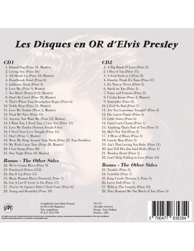 Elvis Presley - Les Disques En Or D'Elvis (CD Mini LP)