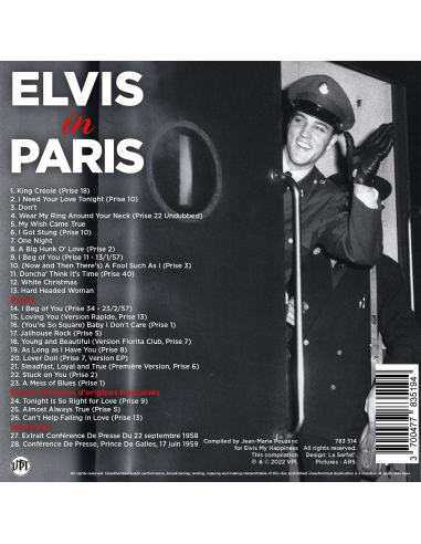 Elvis Presley - Elvis In Paris (CD Mini LP)