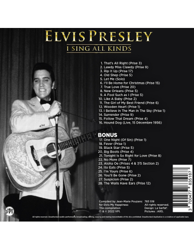 Elvis Presley - I Sing All Kinds (CD Mini LP)