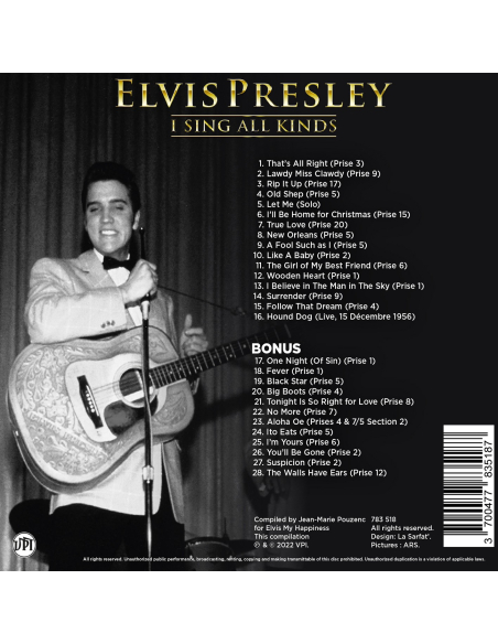 Elvis Presley - I Sing All Kinds (CD Mini LP)