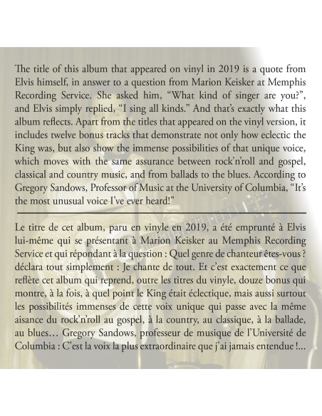 Elvis Presley - I Sing All Kinds (CD Mini LP)