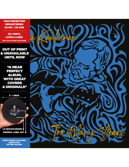 Jorma Kaukonen - Too Many Years - BF 2022 (CD)