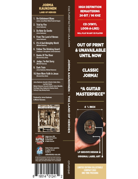 Jorma Kaukonen - The Land of Heroes (CD)