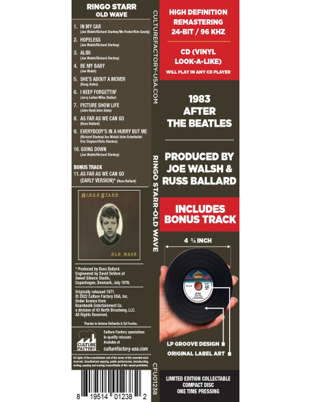 Ringo Starr - Old Wave - BF 2022 (CD)