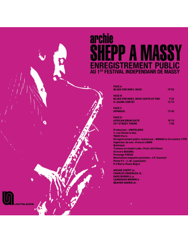 Archie Shepp - À Massy - RSD 2023 (Vinyle)