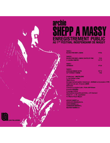 Archie Shepp - À Massy - RSD 2023 (Vinyle)