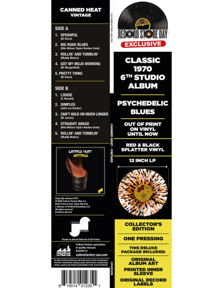 Canned Heat - Vintage - RSD 2023 (Vinyle)