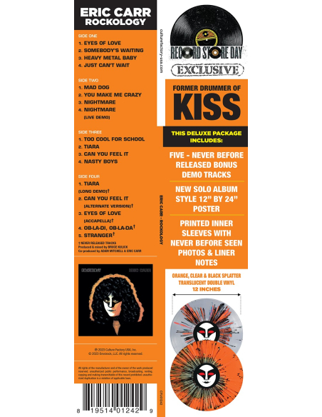 Eric Carr - Rockology - RSD 2023 (Vinyle)