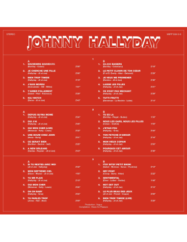 Johnny Hallyday - Le Coffret Belge - RSD 2023 (Vinyle)