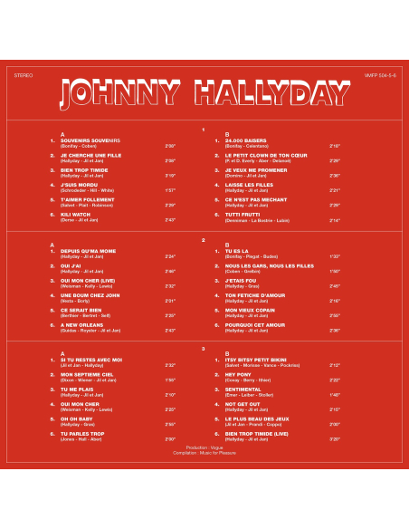 Johnny Hallyday - Le Coffret Belge - RSD 2023 (Vinyle)