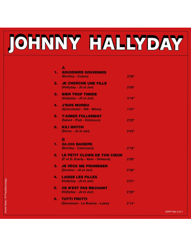 Johnny Hallyday - Le Coffret Belge - RSD 2023 (Vinyle)