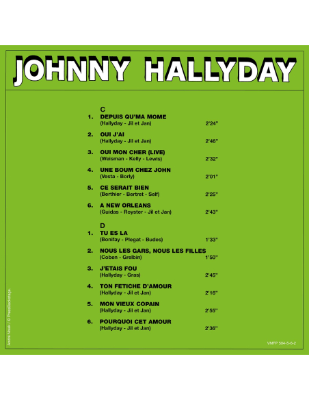 Johnny Hallyday - Le Coffret Belge - RSD 2023 (Vinyle)