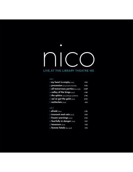 Nico - Live At Library Theatre '80 - RSD 2023 (Vinyle)