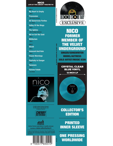 Nico - Live At Library Theatre '80 - RSD 2023 (Vinyle)