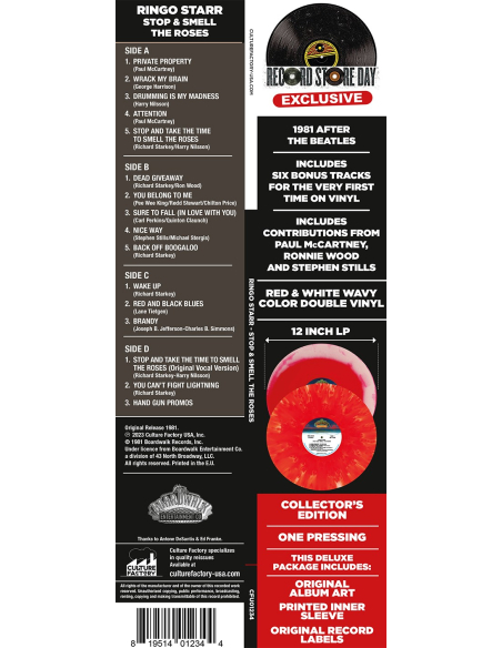 Ringo Starr - Stop & Smell The Roses - RSD 2023 (Vinyle)