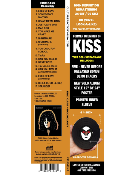 Eric Carr - Rockology - RSD 2023 (CD)