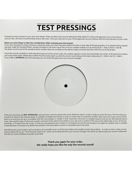 TEST PRESSING The Gun Club - Live At The Hacienda '83 (Vinyle)