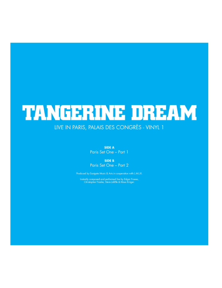 Tangerine Dream - Live Au Palais Des Congrès 1978 - RSD 2023 (Vinyle)