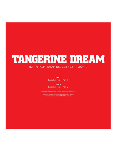 Tangerine Dream - Live Au Palais Des Congrès 1978 - RSD 2023 (Vinyle)