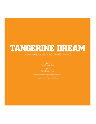 Tangerine Dream - Live Au Palais Des Congrès 1978 - RSD 2023 (Vinyle)