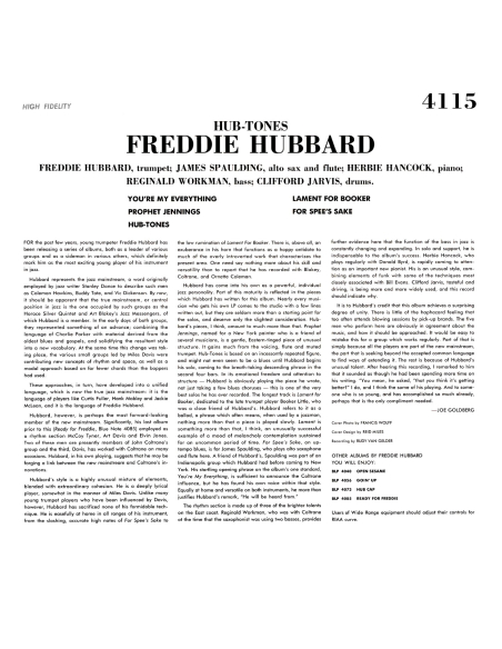 Freddie Hubbard - Hub-Tones (Vinyle)