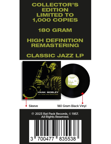 Hank Mobley - Hank Mobley Quintet (Vinyle)