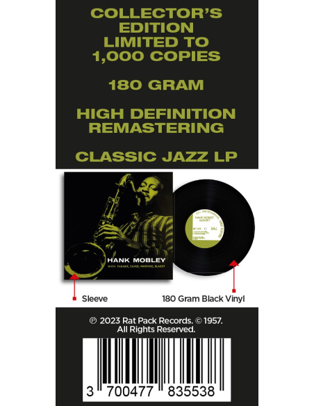 Hank Mobley - Hank Mobley Quintet (Vinyle)