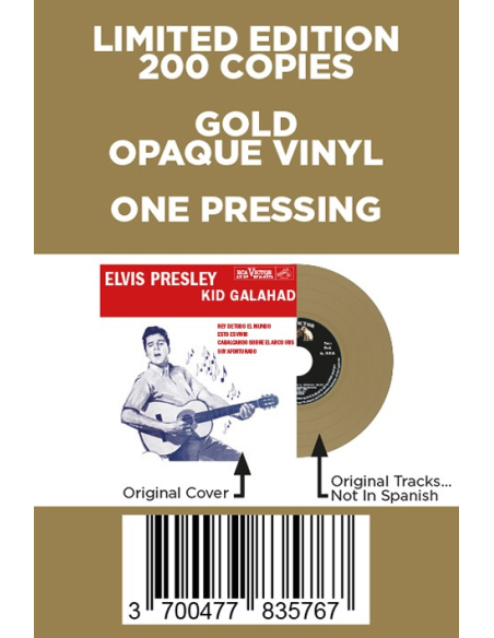 Elvis Presley - Kid Galahad - Vinyle Doré (Pérou) (Vinyle 7'')