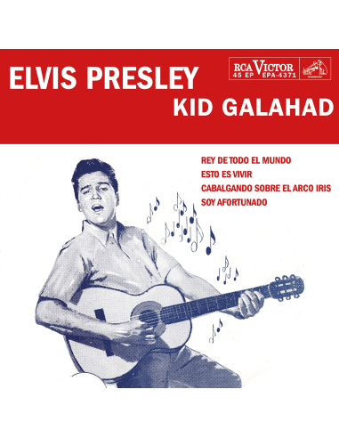 Elvis Presley - Kid Galahad - Vinyle Blanc Cassé (Pérou) (Vinyle 7'')