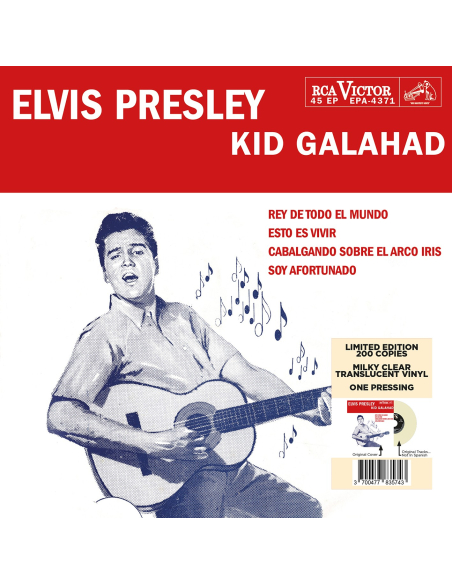 Elvis Presley - Kid Galahad - Vinyle Blanc Cassé (Pérou) (Vinyle 7'')
