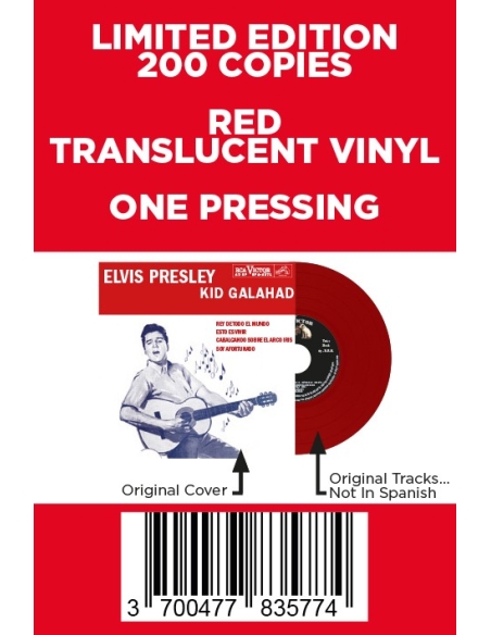 Elvis Presley - Kid Galahad - Vinyle Rouge (Pérou) (Vinyle 7'')