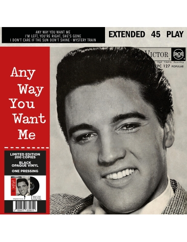 Elvis Presley - Any Way You Want Me - Vinyle Noir (Afrique du Sud) (Vinyle 7'')