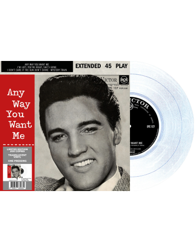 Elvis Presley - Any Way You Want Me - Vinyle Transparent (Afrique du Sud) (Vinyle 7'')