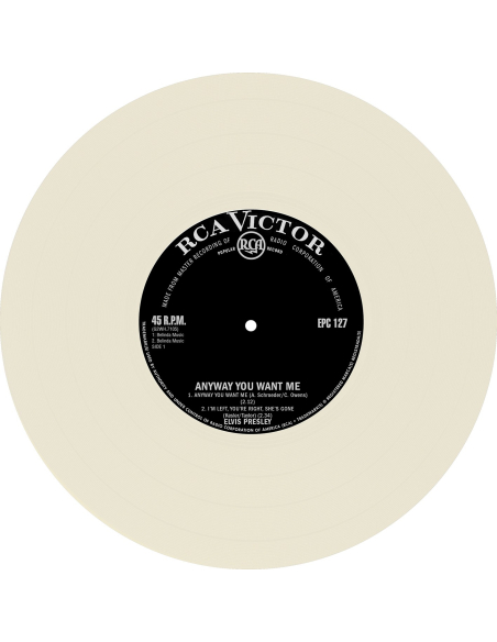 Elvis Presley - Any Way You Want Me - Vinyle Blanc Cassé (Afrique du Sud) (Vinyle 7'')