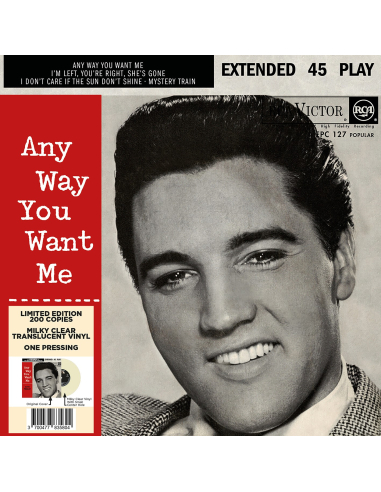 Elvis Presley - Any Way You Want Me - Vinyle Blanc Cassé (Afrique du Sud) (Vinyle 7'')