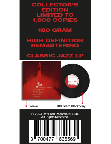 Lou Donaldson - Lou Takes Off (Vinyle)