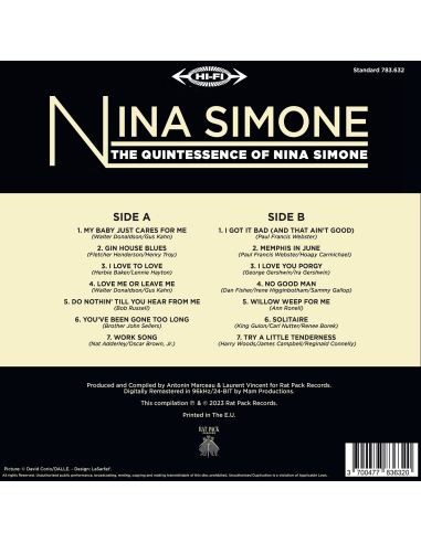 Nina Simone - The Quintessence Of Nina Simone (Vinyle)