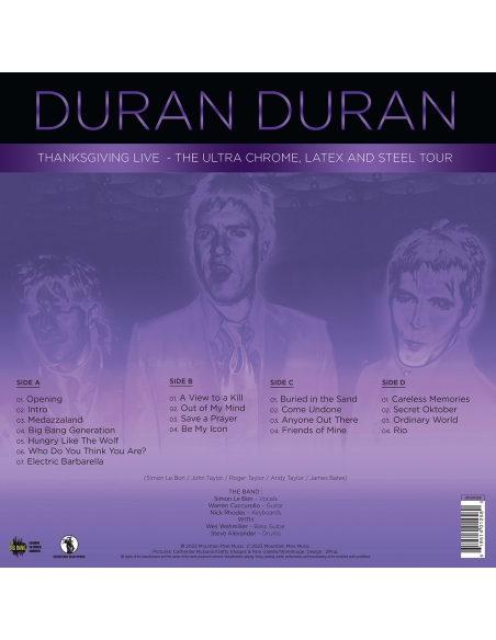Duran Duran - The Ultra Chrome, Latex And Steel Tour - Édition 25ème Anniversaire (Vinyle)