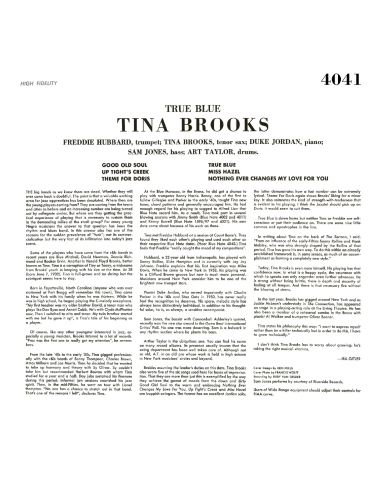 Tina Brooks - True Blue (Vinyle)