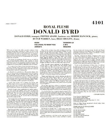 Donald Byrd - Royal Flush (Vinyle)