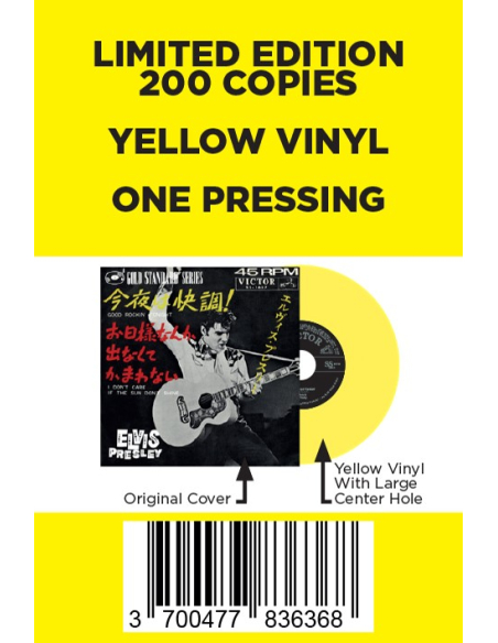 Elvis Presley - Good Rockin' Tonight - Vinyle Jaune (Japon) (Vinyle 7'')