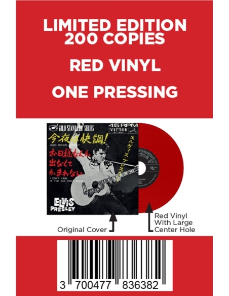 Elvis Presley - Good Rockin' Tonight - Vinyle Rouge (Japon) (Vinyle 7'')
